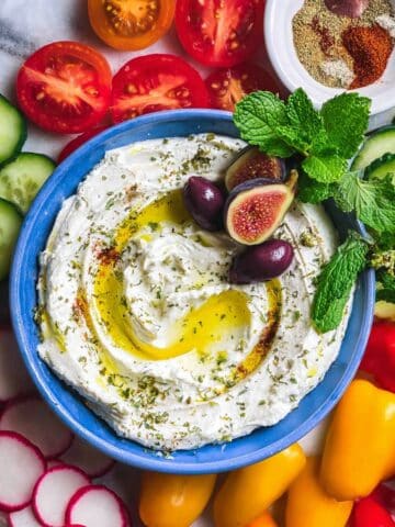 Homemade Labneh with Olive Oil and Za’atar Recipe