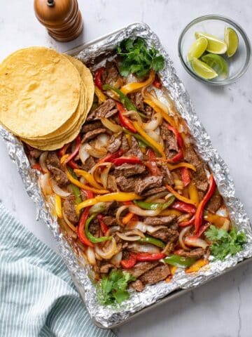 Sheet Pan Steak Fajitas Recipe