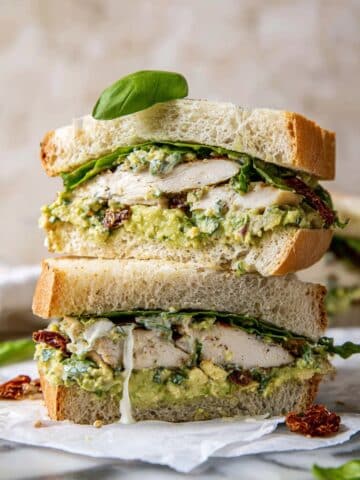 Honey Mustard Chicken and Avocado Sandwich with Tahini Ranch Recipe