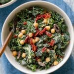 Greek Kale Salad with Creamy Tahini Dressing Recipe