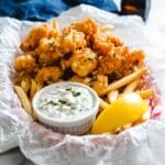 Fried Whole Belly Clams with Tartar Sauce and Lemon Recipe