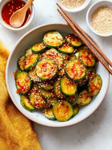 Peanut Chili Crisp Cucumber Salad Recipe