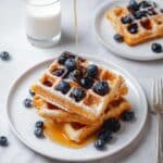 Blueberry Yogurt Waffles Recipe
