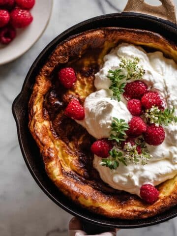 Smashed Raspberry Dutch Baby Recipe