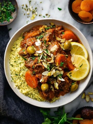 Moroccan Lamb Tagine with Dried Apricots Recipe