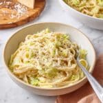 Cabbage Pasta with Garlic, Parmesan, and Red Wine Vinegar Recipe