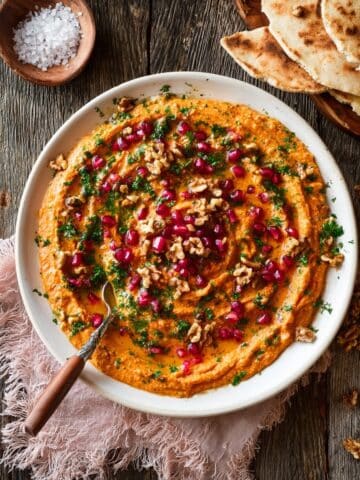 Roasted Red Pepper & Walnut Dip (Muhammara) Recipe