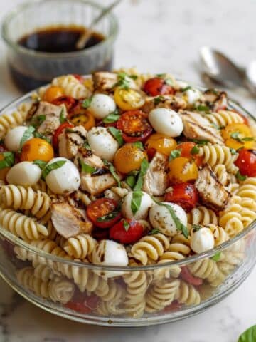 Grilled Chicken Caprese Pasta Salad Recipe