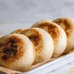 Soft and Puffy Sourdough English Muffins Recipe