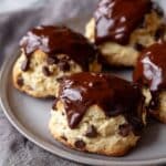 Chocolate Dipped Chocolate Chip Biscuits Recipe