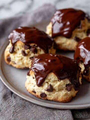 Chocolate Dipped Chocolate Chip Biscuits Recipe