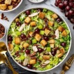 Chicken Salad with Grapes, Pecans, and Croissant Croutons Recipe