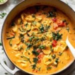 Creamy Tortellini Minestrone Soup Recipe