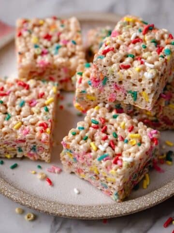 Soft & Chewy Rice Krispie Treats with Sprinkles (No-Bake, 15 Minutes) Recipe