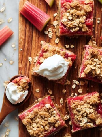 Strawberry Rhubarb Crumble Bars (GF) Recipe