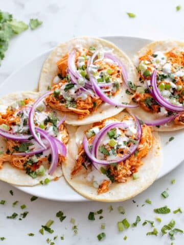 Cast-Iron Buffalo Chicken Tacos Recipe