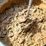 Creamy Mushroom Stroganoff with Black Beans and Greek Yogurt Recipe