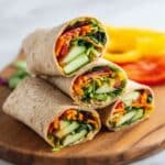 Hummus Veggie Wrap Recipe