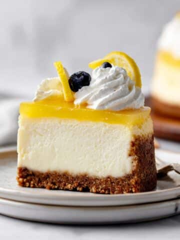 Lemon Cheesecake with Lemon Curd and Fresh Berries Recipe