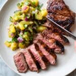 Grilled Steak with Pineapple Jalapeño Salsa Recipe
