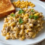 Salsa Verde Macaroni Beef Skillet Recipe