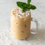 Iced Caramel Coconut Mint Latte Recipe