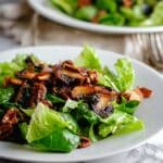 Roasted Mushroom Salad with Toasted Pecans and Balsamic Dressing Recipe