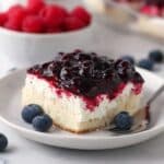 Grandma's Mixed Berry Sheet Cake with Cream Cheese Frosting and Fresh Fruit Topping Recipe
