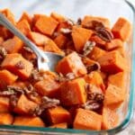 Glazed Sweet Potatoes with Maple, Cinnamon, and Pecans Recipe