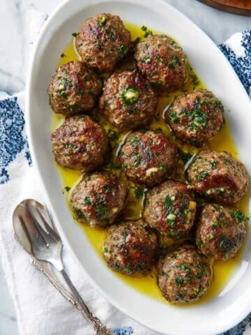 Greek Meatballs (Keftedes) with Herb Butter Recipe