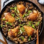 Spiced Mushroom Chicken and Rice Skillet Recipe