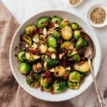 Crispy Roasted Brussels Sprouts with Dukkah & Honey Recipe