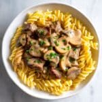 Creamy Beef Stroganoff with Pasta and Mushrooms Recipe