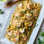 Shrimp Quinoa Salad with Corn and Honey Lime Dressing Recipe