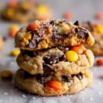Flourless Monster Cookies: Chewy Peanut Butter Oatmeal Cookies Recipe